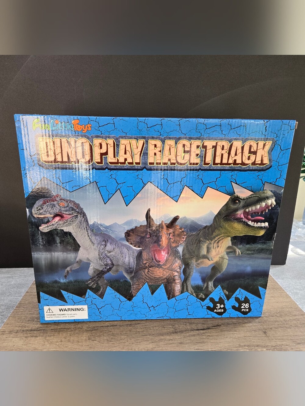 Dino Play Race Track Toy Set